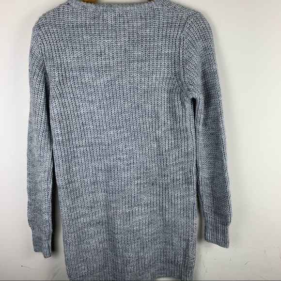 Brandy Melville Gray Crew Neck Knit Sweater Dress - Picture 6 of 9